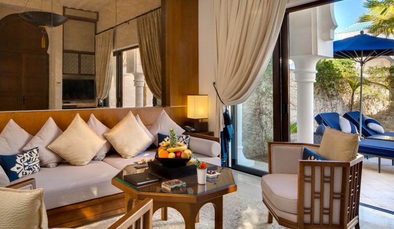 BANYAN TREE TAMOUDA - GARDEN POOL VILLA LIVING ROOM